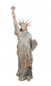 VINTAGE CAST ZINC STATUE OF LI