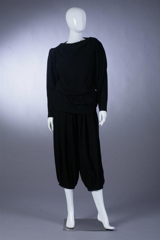 VINTAGE CATHY HARDWICK BLACK WOOL
