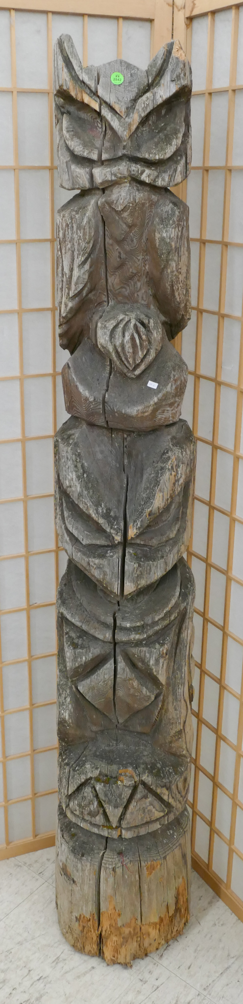 Vintage Chainsaw Carved Cedar
