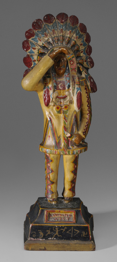 Vintage Chalkware American Indian