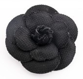 VINTAGE CHANEL BLACK CAMELLIA