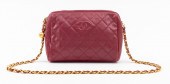 VINTAGE CHANEL BURGUNDY QUILTE
