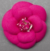 VINTAGE CHANEL PINK CAMELLIA F