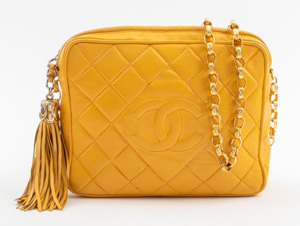 VINTAGE CHANEL QUILTED YELLOW