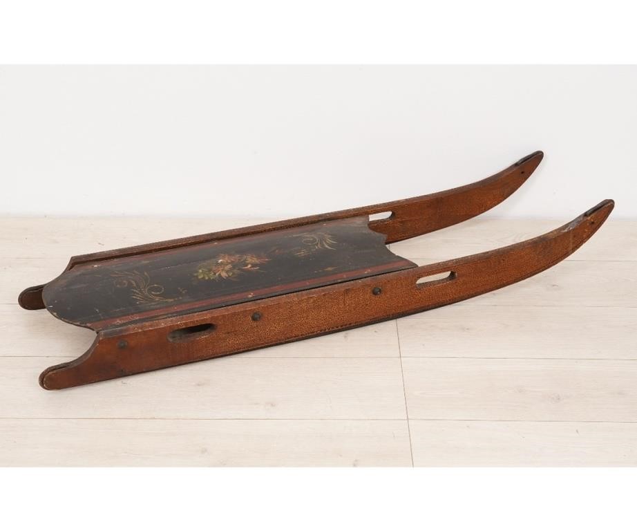 Vintage child's sled, wood with