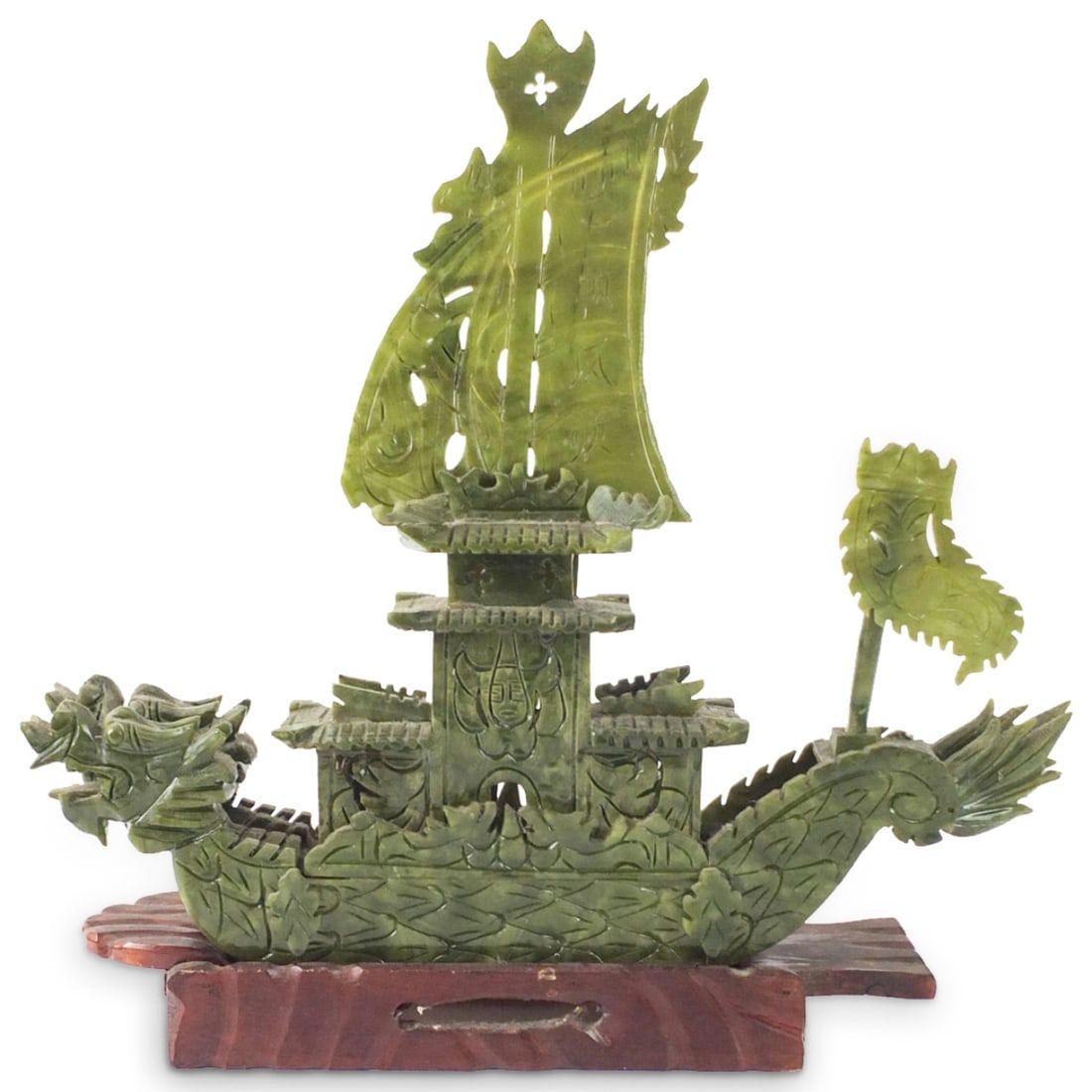 VINTAGE CHINESE CARVED JADE