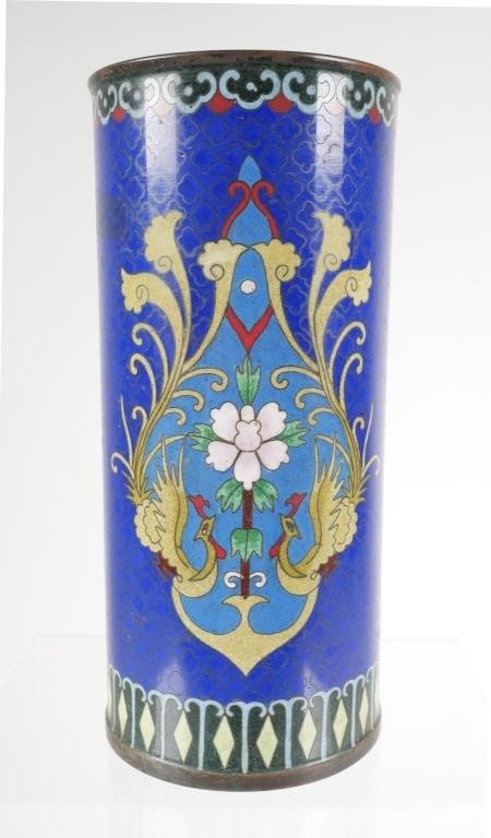 VINTAGE CHINESE CLOISONNE BRUSH
