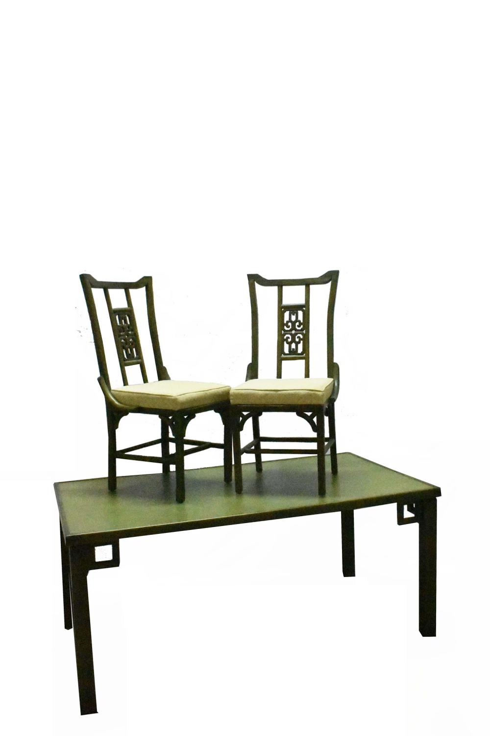 VINTAGE CHINESE DECO PAINTED DINING
