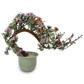 VINTAGE CHINESE JADE BONSAI TR