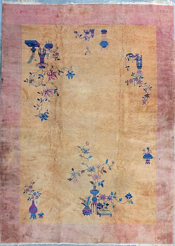 VINTAGE CHINESE PEKING HAND KNOTTED