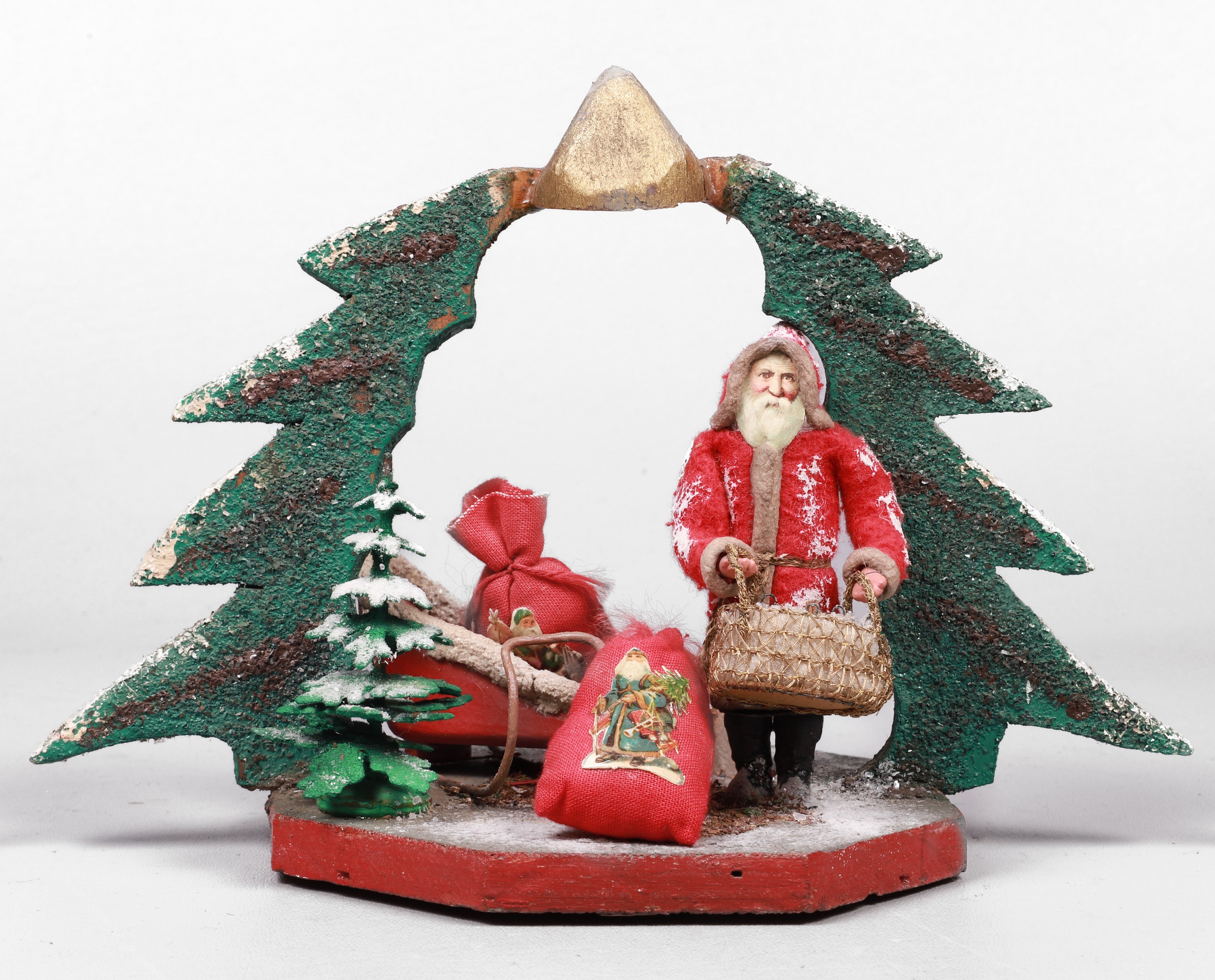 Vintage Christmas diorama,