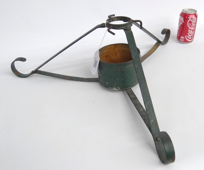 Vintage Christmas tree stand in old