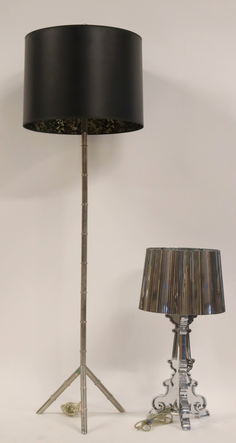 VINTAGE CHROME BAMBOO FORM FLOOR