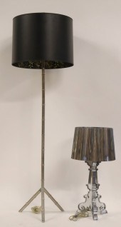VINTAGE CHROME BAMBOO FORM FLO