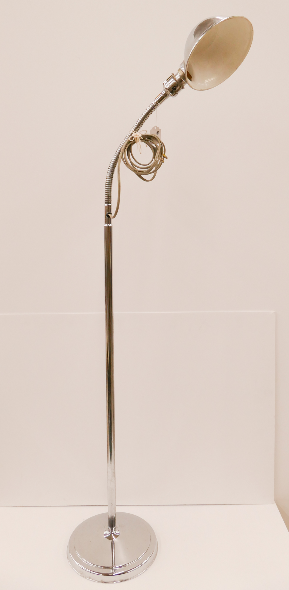 Vintage Chrome Gooseneck Floor