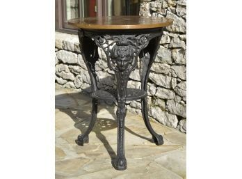 Vintage circular bistro table