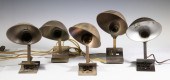 VINTAGE CLIP-ON ELECTRIC LAMPS