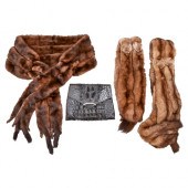 Vintage clothing. A fur coat,