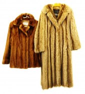 VINTAGE CLOTHING: TWO FUR COAT