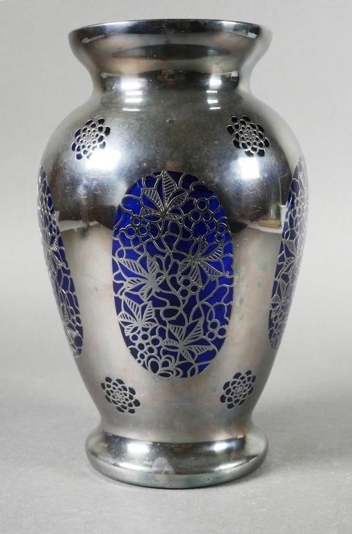 VINTAGE COBALT BLUE STERLING