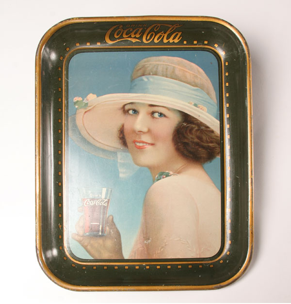 Vintage Coca Cola tray depicting
