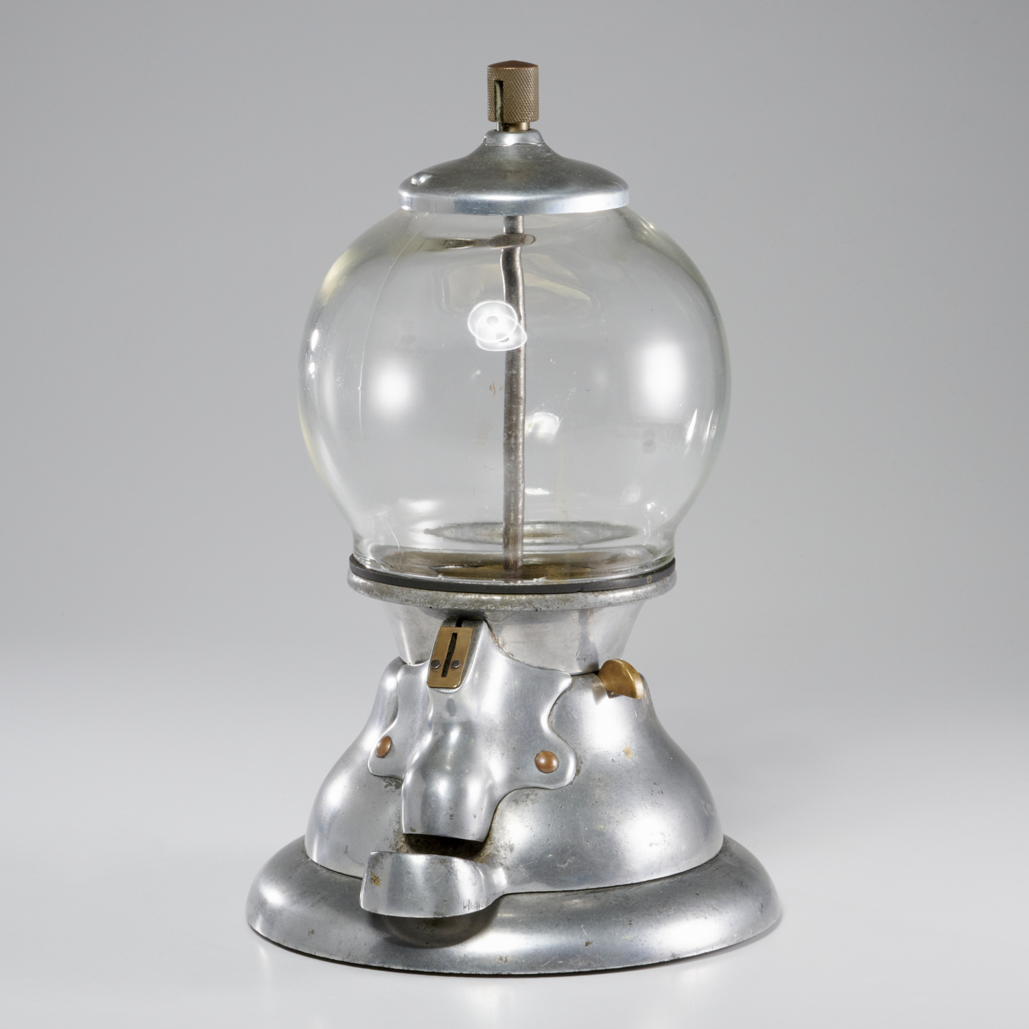 VINTAGE COIN OP ALUMINUM GUMBALL