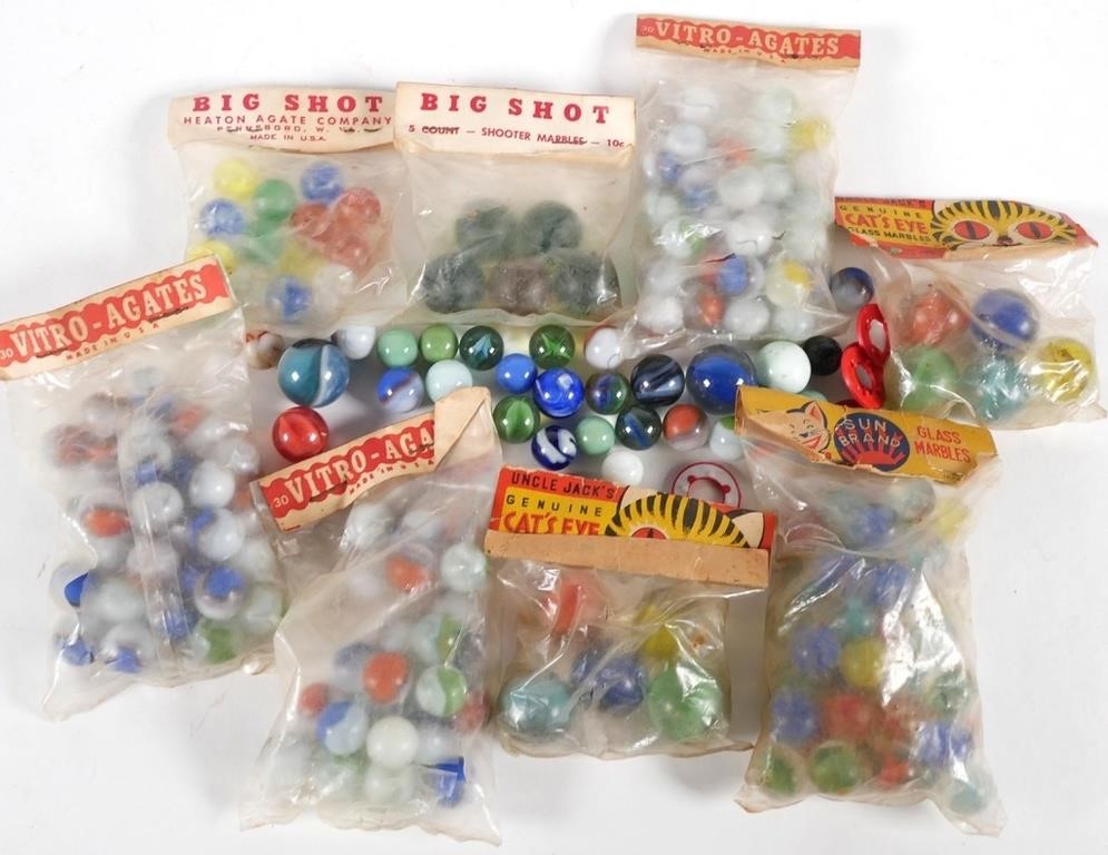 VINTAGE COLLECTION OF MARBLESBox of