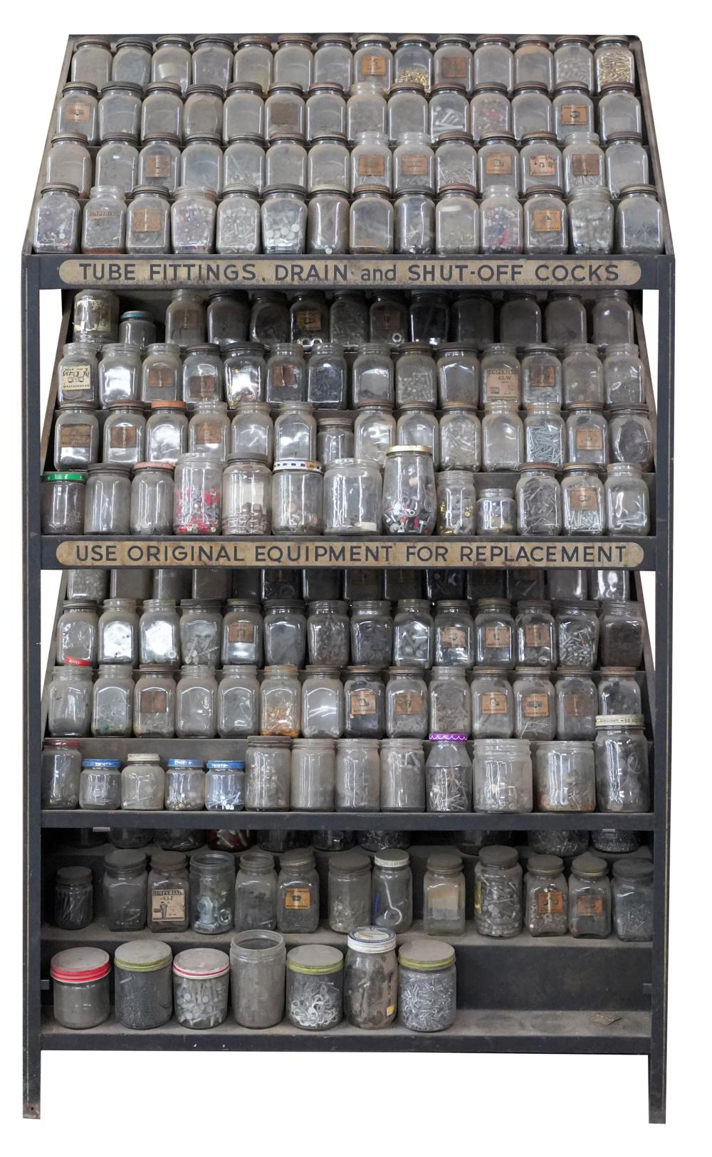 VINTAGE COMMERCIAL HARDWARE DISPLAY