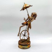 VINTAGE COPPER MUSIC BOX SCULP
