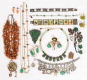 VINTAGE COSTUME JEWELRY GROUP
