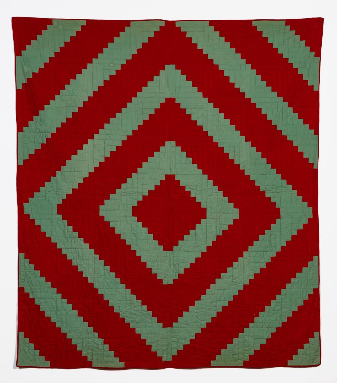 VINTAGE COTTON OHIO STAR QUILT Hand