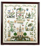 VINTAGE CROSS STITCH SAMPLER I