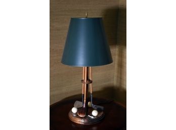 Vintage custom made golf lamp, stem