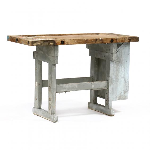VINTAGE CUSTOM WOODWORKER'S BENCH