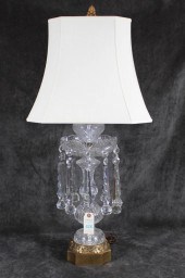 VINTAGE CUT CRYSTAL LUSTER TAB