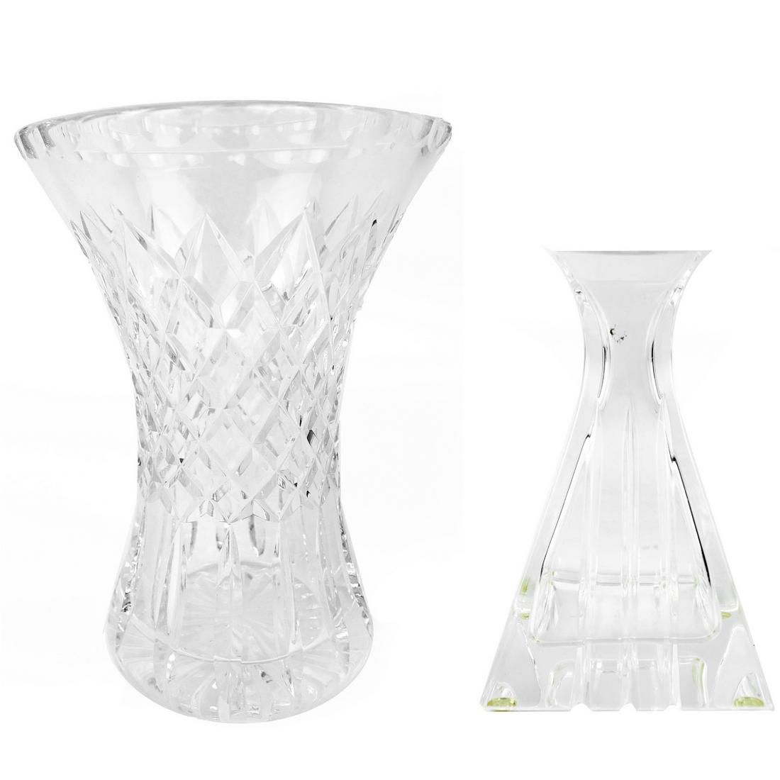 VINTAGE CUT CRYSTAL VASESVintage