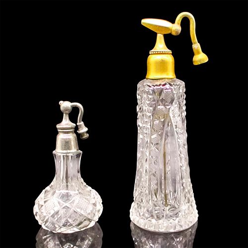 VINTAGE CUT GLASS ATOMIZER