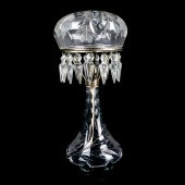 VINTAGE CUT GLASS DOME LAMPAme