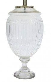 VINTAGE CUT GLASS URN-FORM TAB