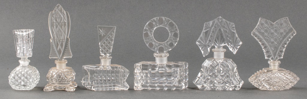 VINTAGE CZECH CLEAR GLASS PERFUME