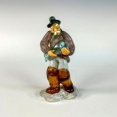 VINTAGE CZECH GLASS FISHERMAN
