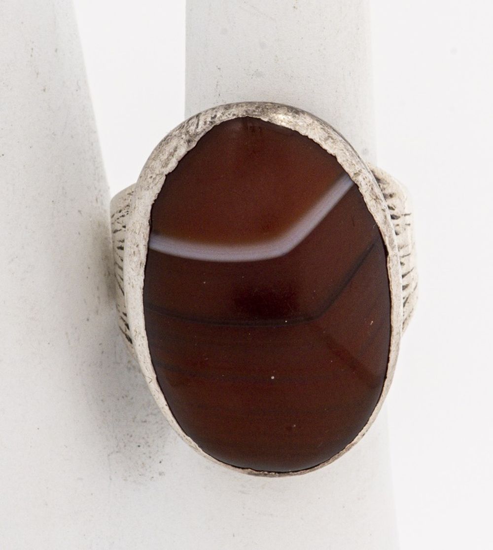 VINTAGE D. DAVIES SILVER OVAL