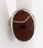 VINTAGE D. DAVIES SILVER OVAL