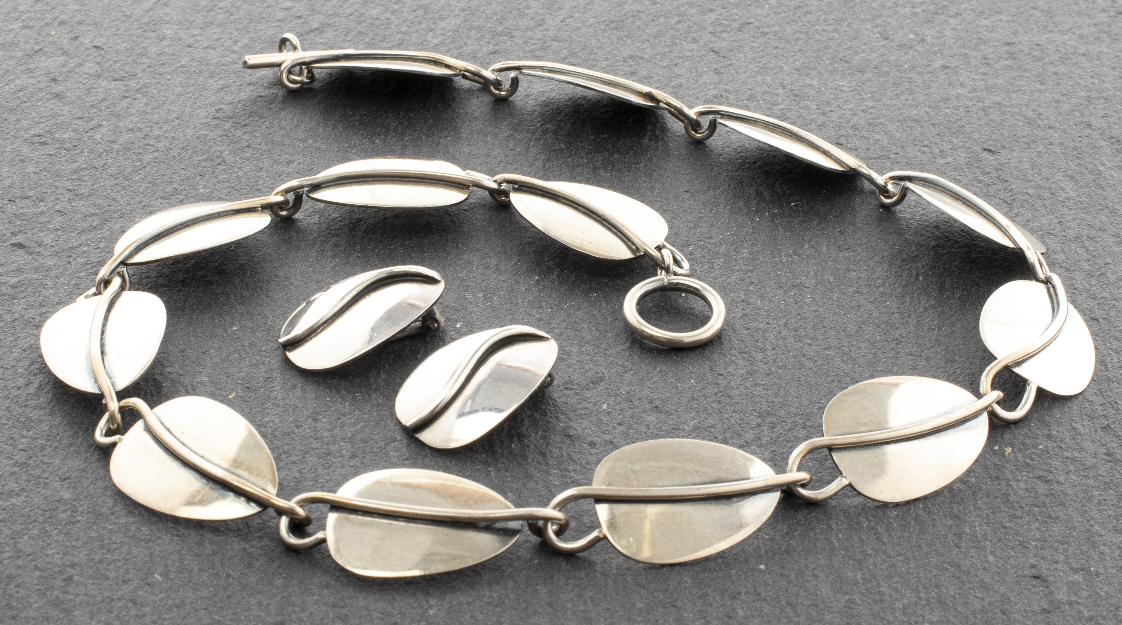 VINTAGE DANISH SILVER NECKLACE &