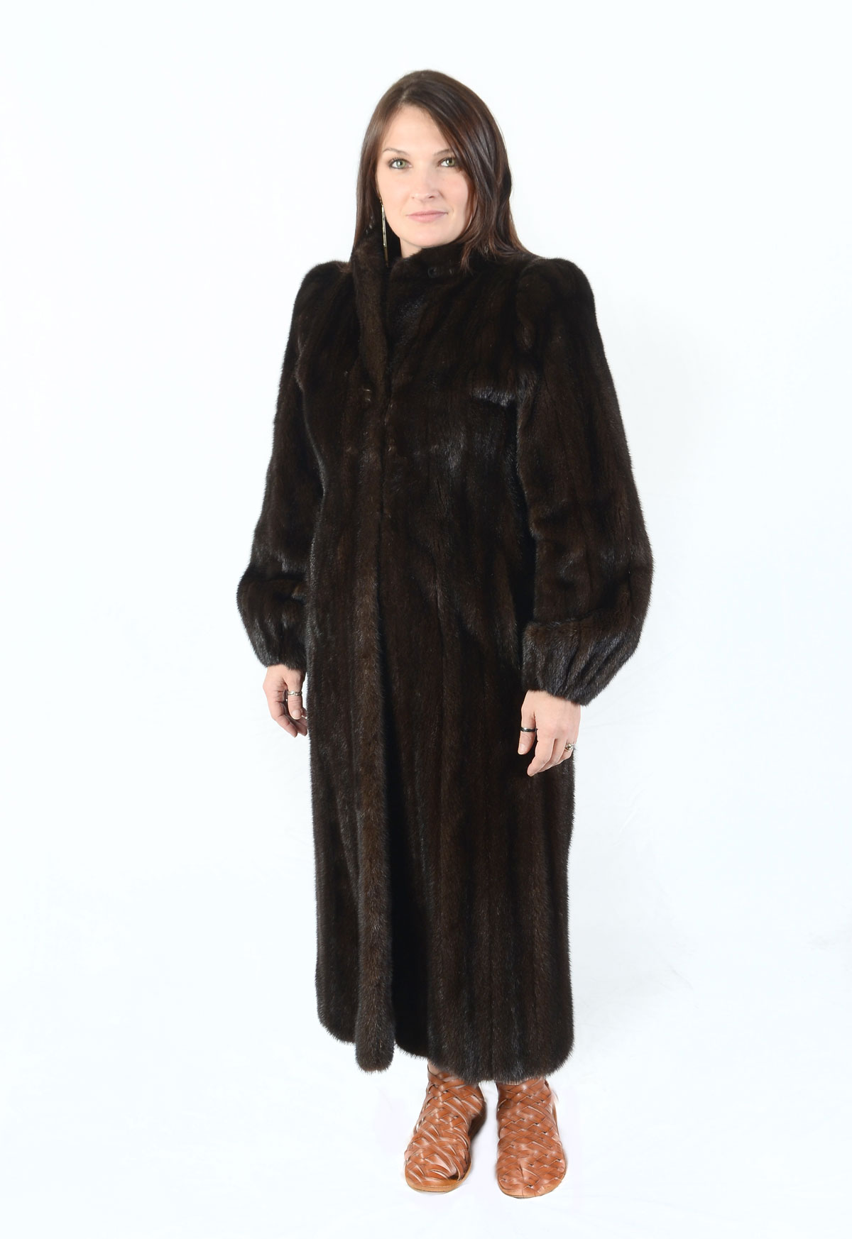 VINTAGE DARK BROWN FULL LENGTH MINK