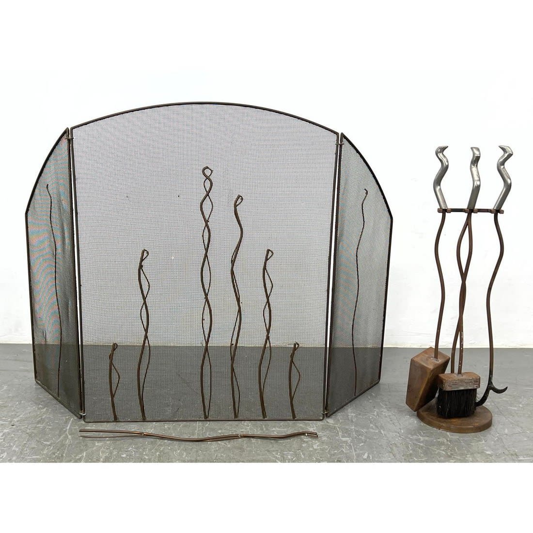 Vintage Decorative Fireplace Set.