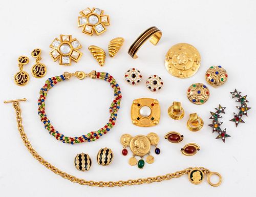 VINTAGE DESIGNER COSTUME JEWELRY,
