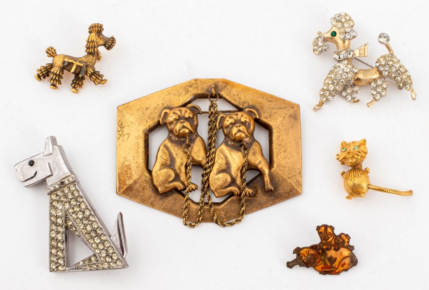 VINTAGE DESIGNER DOG & CAT MOTIF