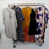 VINTAGE DESIGNER DRESS, ROBES,