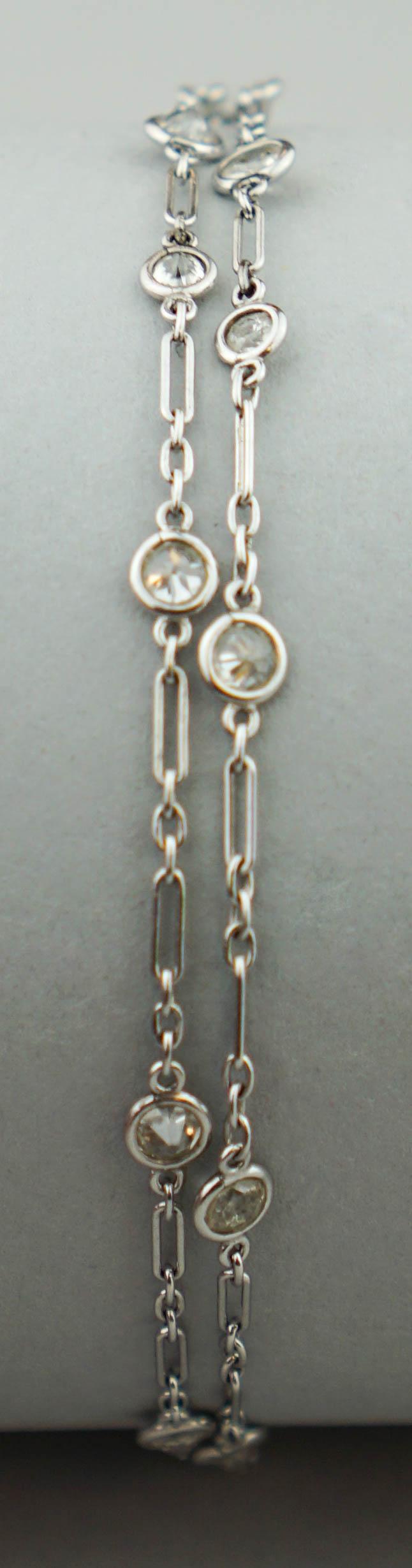 VINTAGE DIAMOND AND 14K WHITE